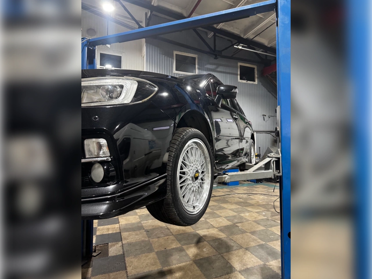 Изображение сход развала на автомобиле Subaru Levorg в СПБ